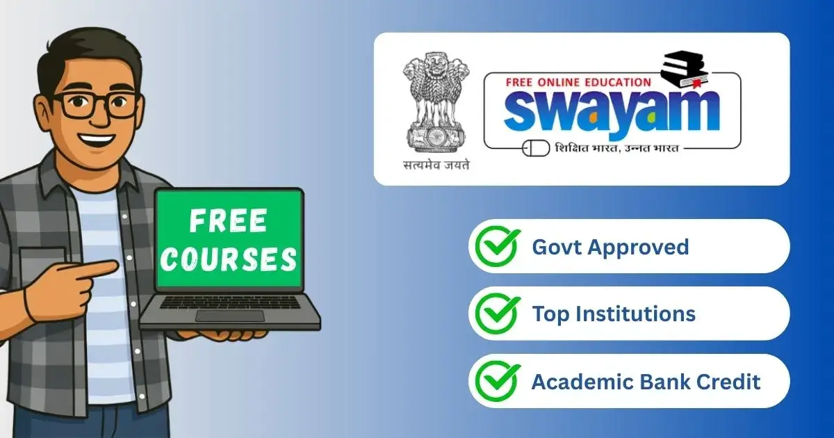 Swayam government platform provides online courses and certifications for IT students, freshers and recent tech graduates in India.