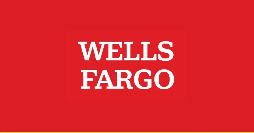 Wells Fargo official company logo in red background