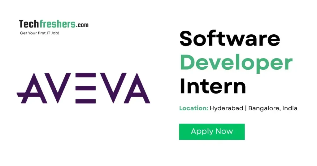 AVEVA Software Developer Intern 2025 in Hyderabad and Bangalore.
