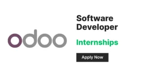 Odoo Software Developer Internship banner.