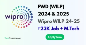 Wipro’s Work Integrated Learning Program for 2024 and 2025 graduates, offering a job with stipend and an M.Tech degree opportunity