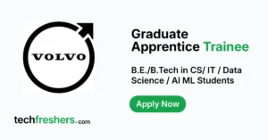 Volvo Graduate Apprentice Trainee opportunity for B.E./B.Tech students in Hoskote, Bangalore